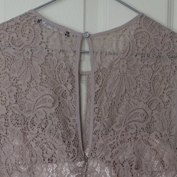 Suzy Shier Lace / Chiffon Dress - Picture 4 of 7